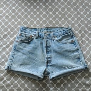 Levi's Vintage 501 High Waisted Jean Shorts